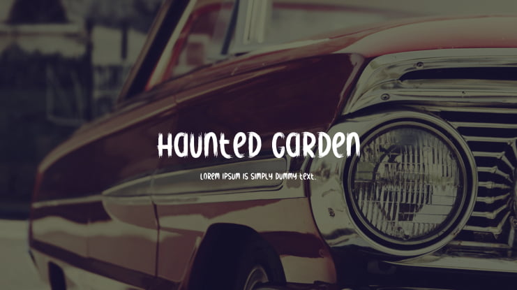 Haunted Garden Font