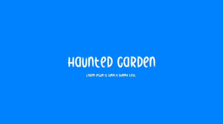 Haunted Garden Font