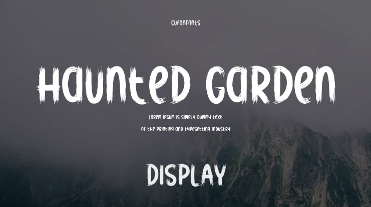 Haunted Garden Font