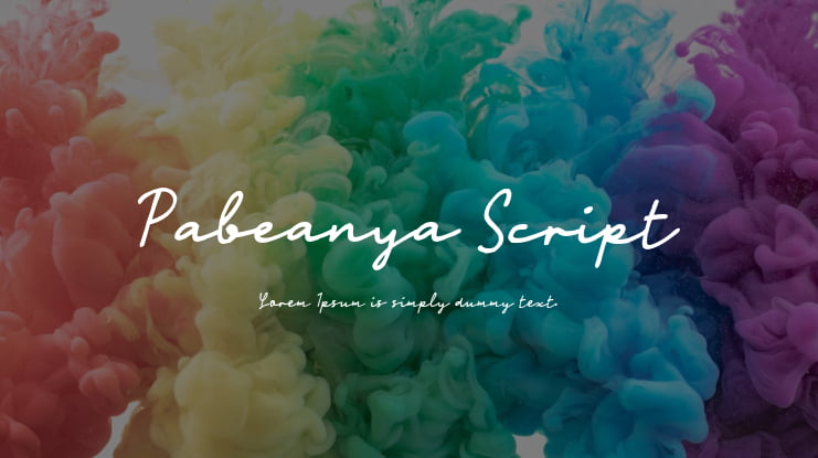 Pabeanya Script Font