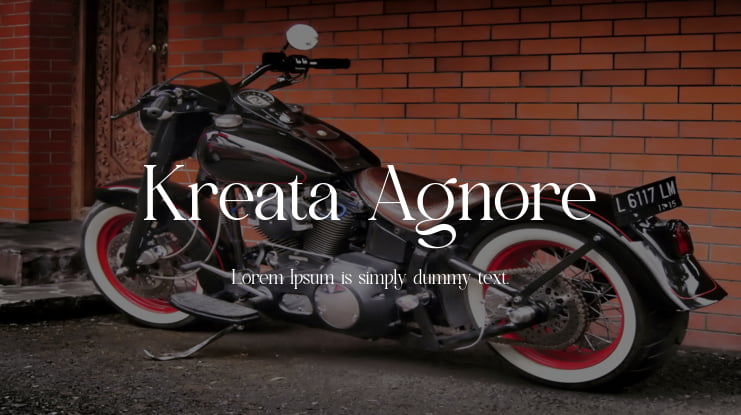 Kreata Agnore Font