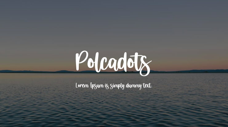 Polcadots Font