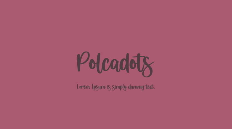 Polcadots Font