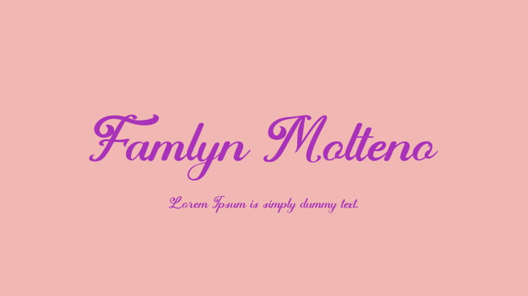 Famlyn Molteno Font