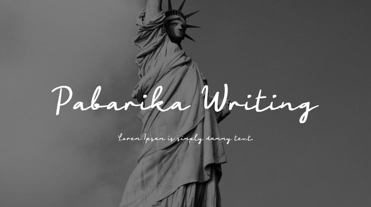 Pabarika Writing Font