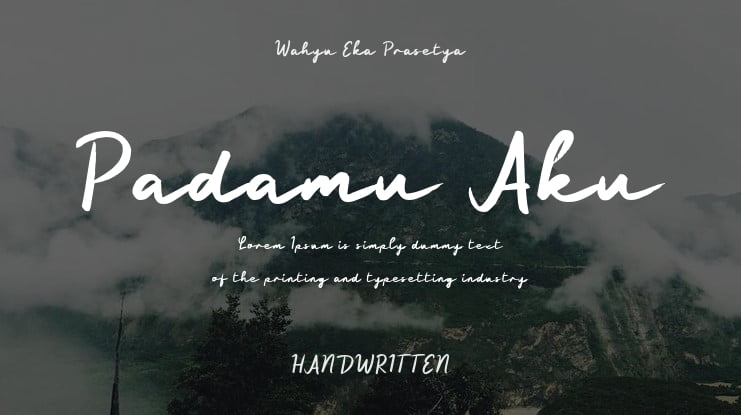 Padamu Aku Font