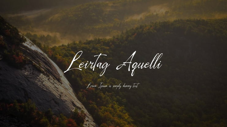 Leirtag Aquelli Font