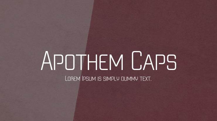 Apothem Caps Font Family