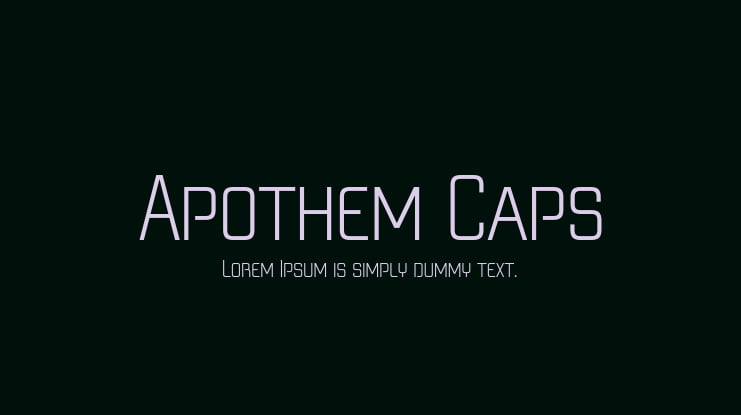 Apothem Caps Font Family