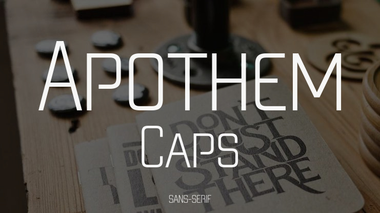 Apothem Caps Font Family