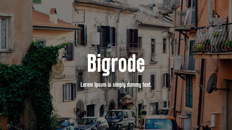 Bigrode Font Family