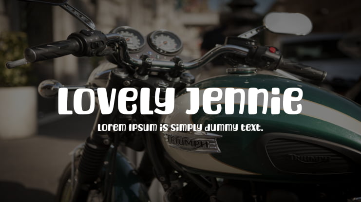 Lovely Jennie Font