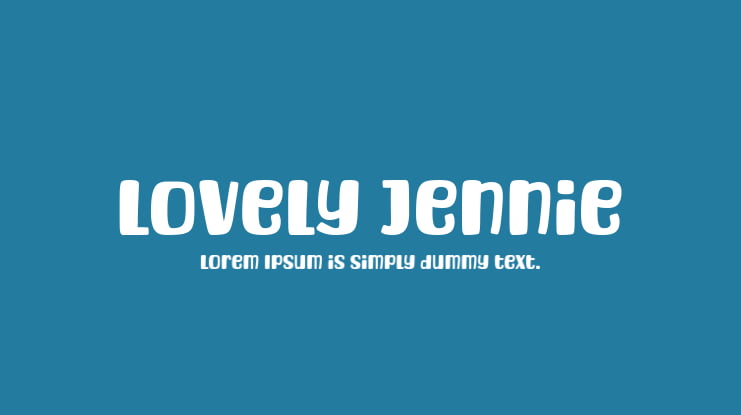 Lovely Jennie Font