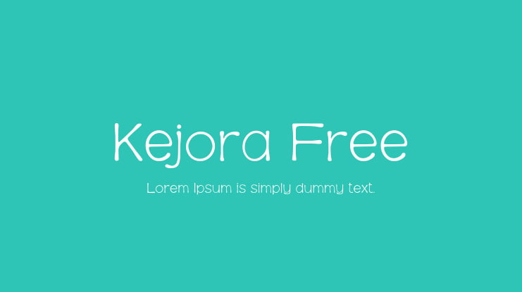 Kejora Free Font