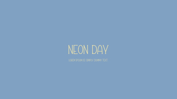 Neon Day Font