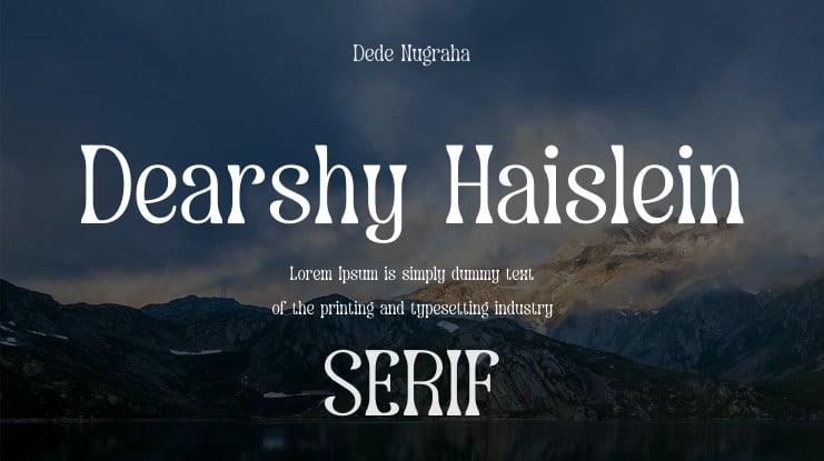 Dearshy Haislein Font