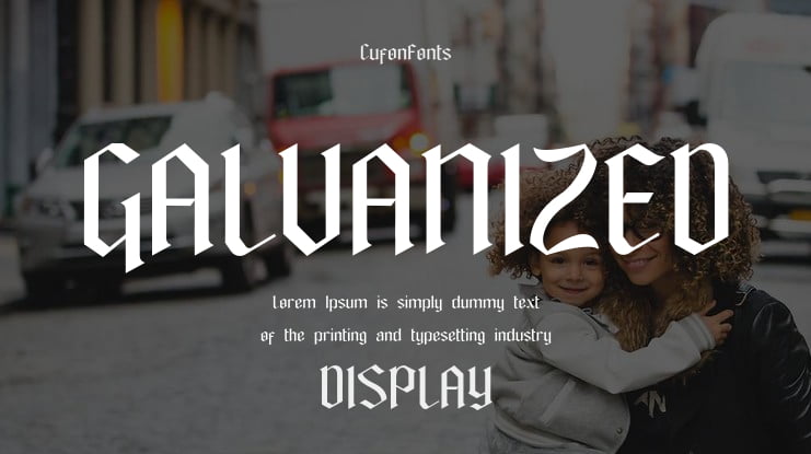 GALVANIZED Font