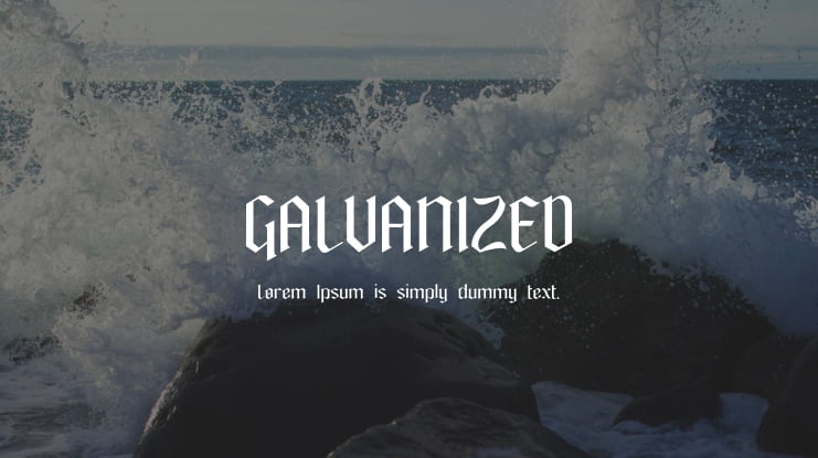 GALVANIZED Font