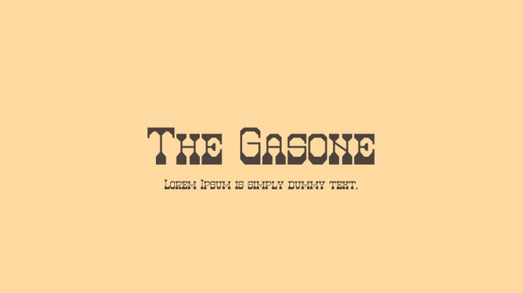 The Gasone Font