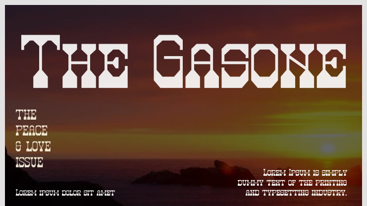 The Gasone Font