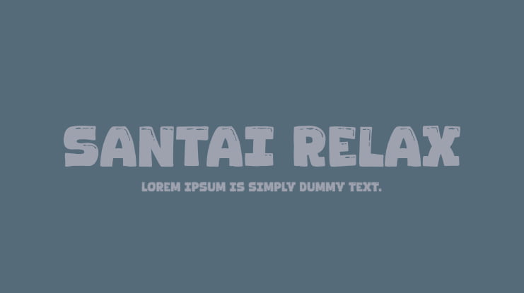 Santai Relax Font