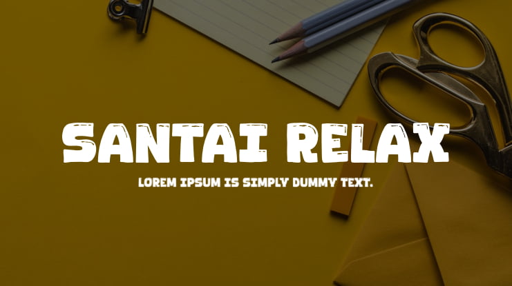 Santai Relax Font