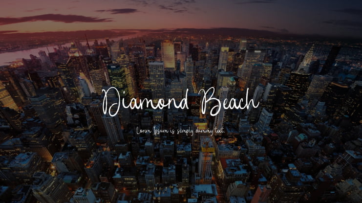 Diamond Beach Font