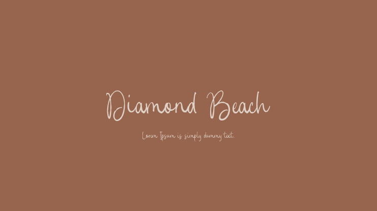 Diamond Beach Font