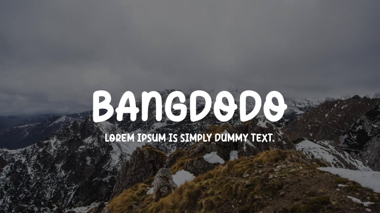 Bangdodo Font