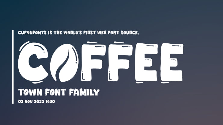 Coffee Town Font