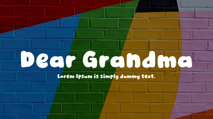 Dear Grandma Font