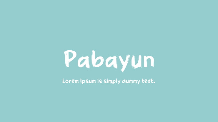 Pabayun Font