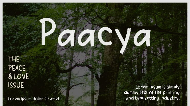 Paacya Font