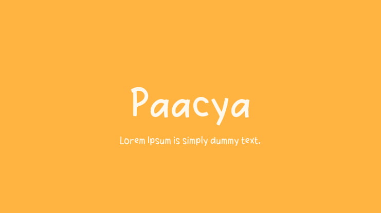 Paacya Font