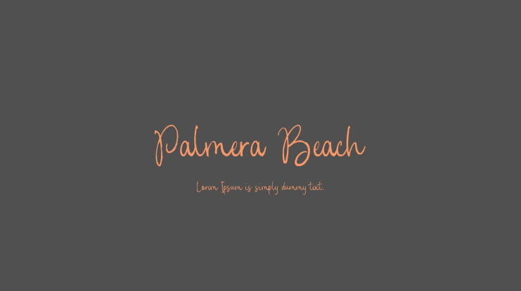 Palmera Beach Font