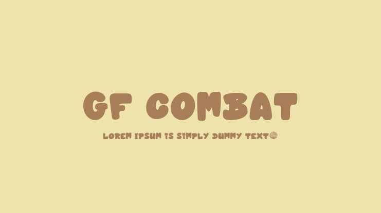 GF Combat Font