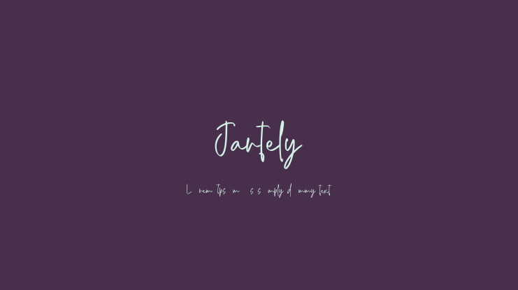 Jartely Font