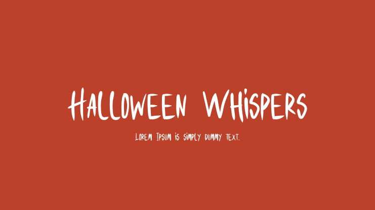 Halloween Whispers Font