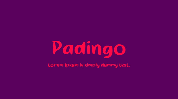 Padingo Font