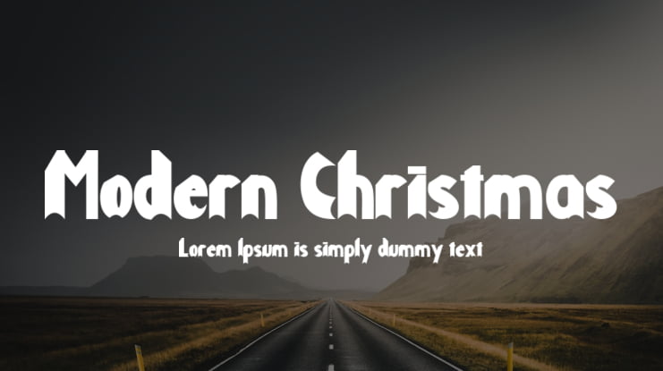 Modern Christmas Font