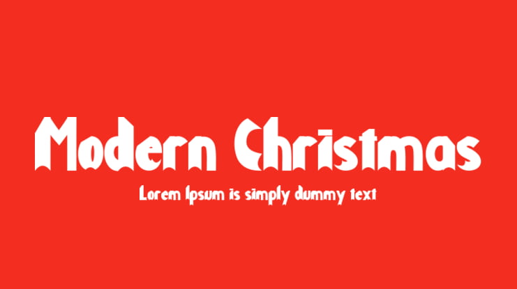 Modern Christmas Font