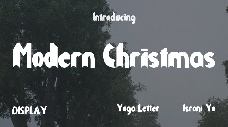 Modern Christmas Font