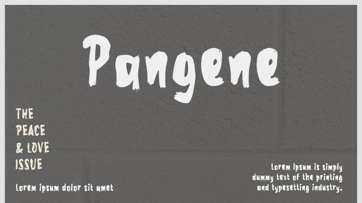 Pangene Font