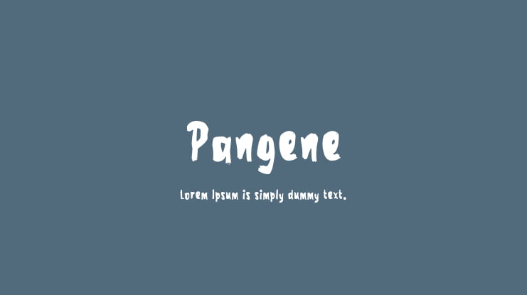 Pangene Font