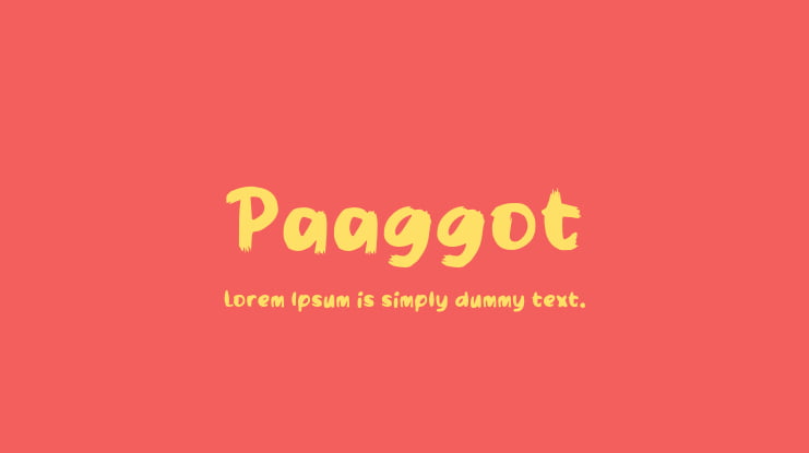 Paaggot Font