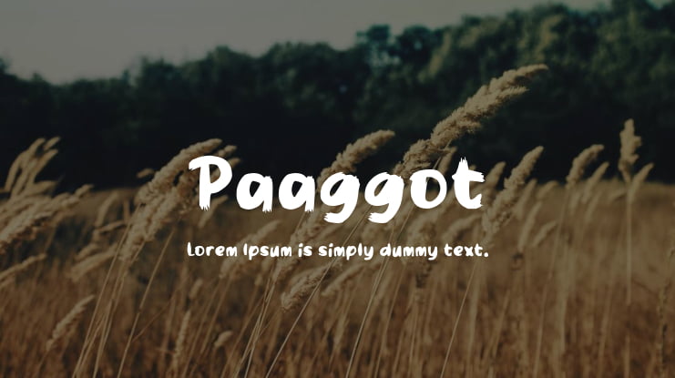 Paaggot Font