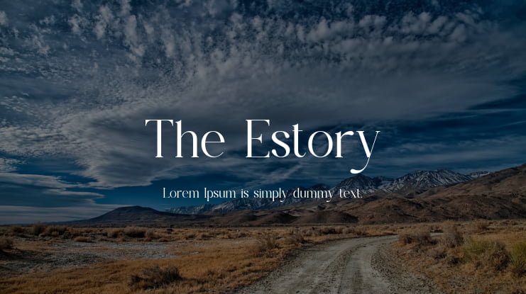 The Estory Font