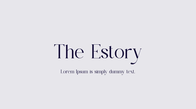 The Estory Font