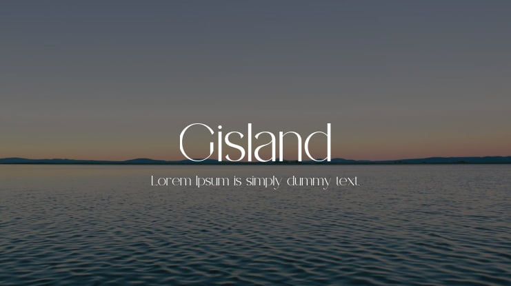 Gisland Font