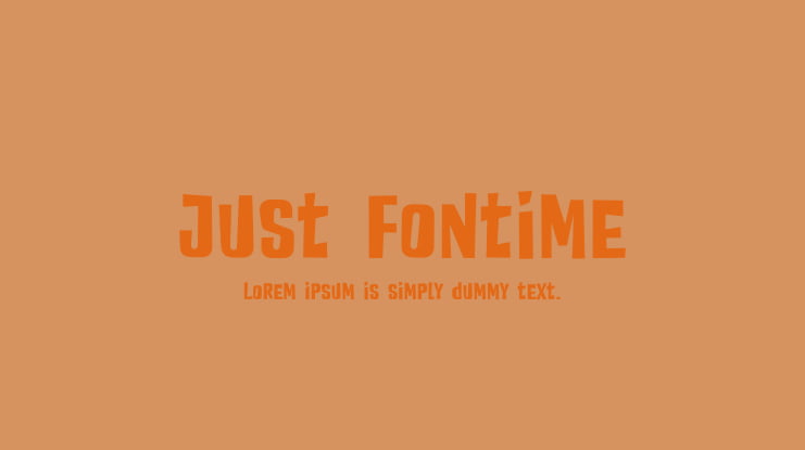 Just Fontime Font